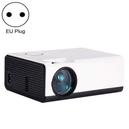 T01 800x480 2200 Lumens Mini LCD Digital Projector, Same Screen Version, EU Plug(White Black) - Mini Projector by PMC Jewellery | Online Shopping South Africa | PMC Jewellery | Buy Now Pay Later Mobicred