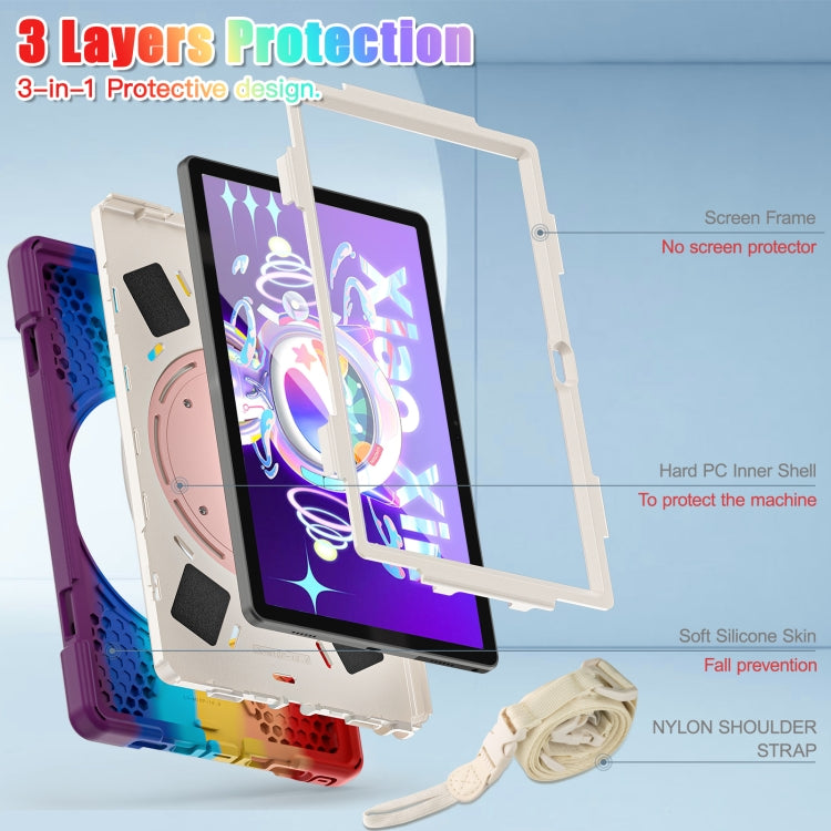 For Lenovo Tab M10 Plus 10.6 3rd Gen 2022 Silicone + PC Protective Tablet Case(Colorful Red) - Lenovo by PMC TechLife | Online Shopping South Africa | PMC TechLife | Buy Now Pay Later Mobicred
