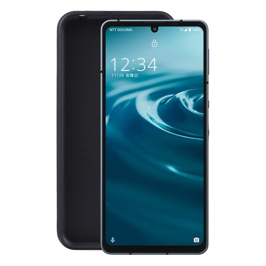 For Sharp Aquos Sense 6 TPU Phone Case(Black) - More Brand by PMC Jewellery | Online Shopping South Africa | PMC Jewellery