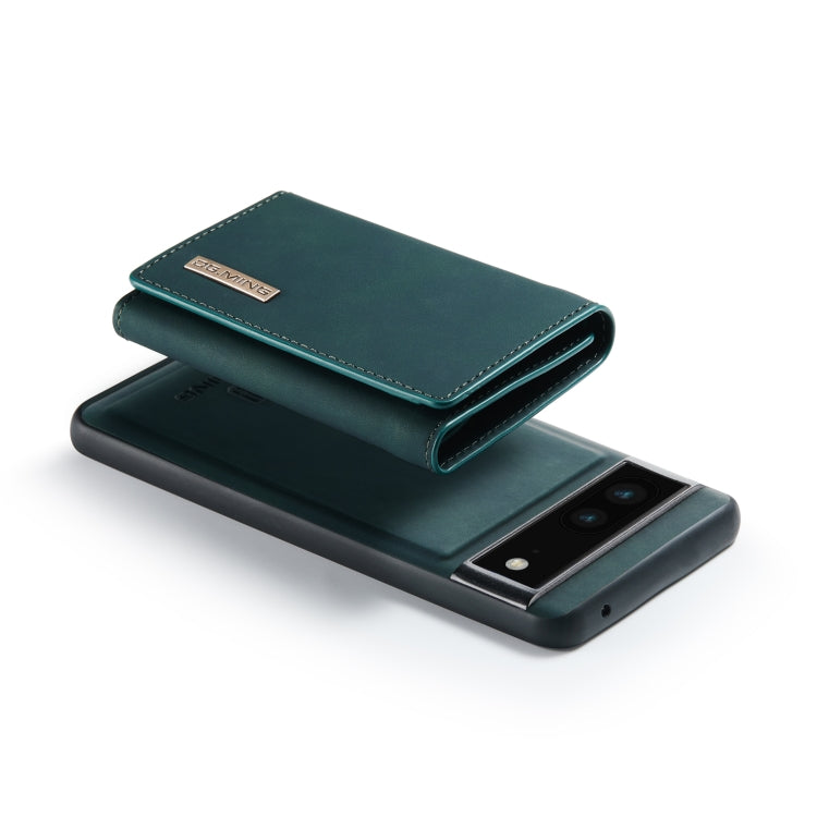 For Google Pixel 6A DG.MING M1 Series 3-Fold Multi Card Wallet + Magnetic Phone Case(Green) - free shipping - PMC TechLife - Order now!