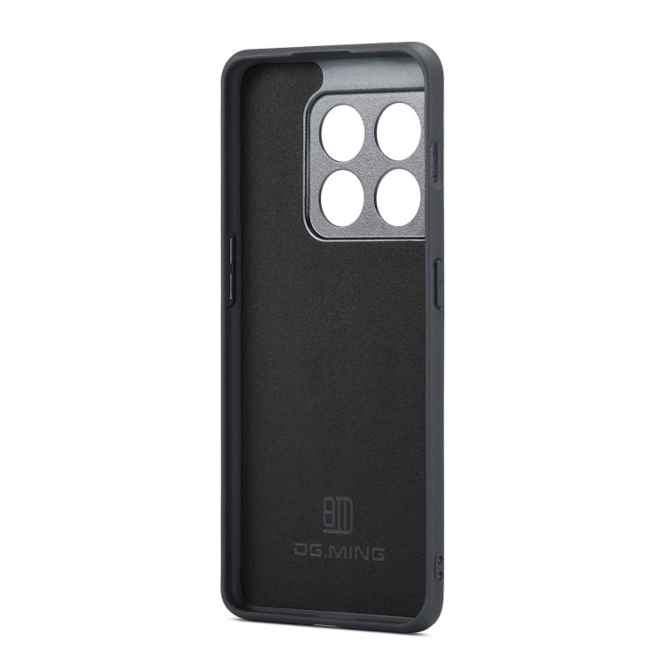For OnePlus 10 Pro DG.MING M1 Series 3-Fold Multi Card Wallet + Magnetic Phone Case(Black) - OnePlus Cases by DG.MING | Online Shopping South Africa | PMC TechLife | Buy Now Pay Later Mobicred