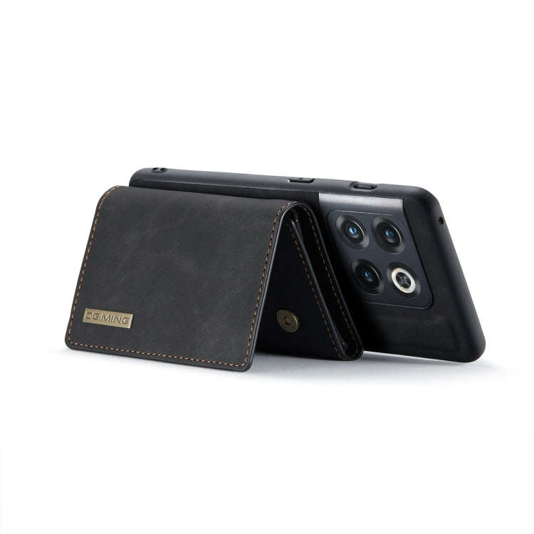 For OnePlus 10 Pro DG.MING M1 Series 3-Fold Multi Card Wallet + Magnetic Phone Case(Black) - OnePlus Cases by DG.MING | Online Shopping South Africa | PMC TechLife | Buy Now Pay Later Mobicred