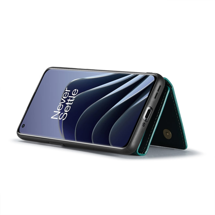 For OnePlus 10 Pro DG.MING M1 Series 3-Fold Multi Card Wallet + Magnetic Phone Case(Green) - OnePlus Cases by DG.MING | Online Shopping South Africa | PMC TechLife | Buy Now Pay Later Mobicred
