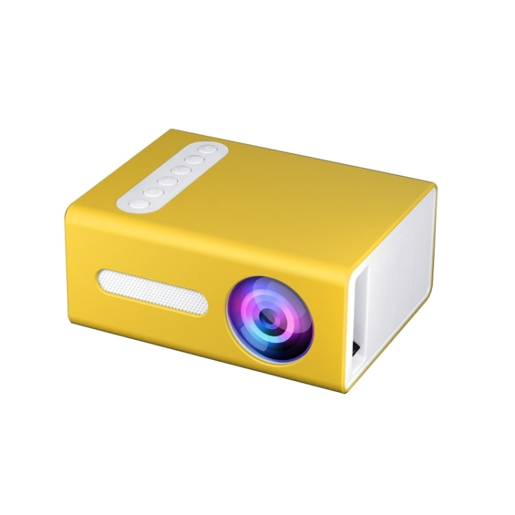 T300 25ANSI LED Portable Home Multimedia Game Projector, Plug Type:UK Plug(Yellow) - LED Projector by PMC TechLife | Online Shopping South Africa | PMC TechLife | Buy Now Pay Later Mobicred