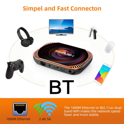 MECOOL HK1RBOX X4 4K TV Box, Android 11 Amlogic S905X4 CPU with RC 4GB+128GB(US Plug) - Amlogic S905 by MECOOL | Online Shopping South Africa | PMC Jewellery | Buy Now Pay Later Mobicred