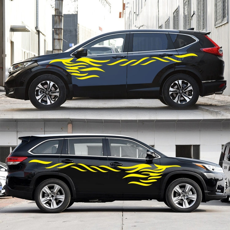 2 PCS/Set D-369 Totem Pattern Car Decorative Sticker(Yellow) - Decorative Sticker by PMC TechLife | Online Shopping South Africa | PMC TechLife | Buy Now Pay Later Mobicred