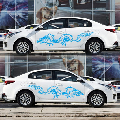 2 PCS/Set D-418 Dragon Totem Tribe Pattern Car Modified Decorative Sticker(Blue) - Decorative Sticker by PMC Jewellery | Online Shopping South Africa | PMC Jewellery | Buy Now Pay Later Mobicred