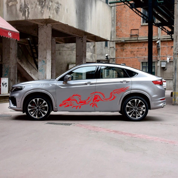 2 PCS/Set D-418 Dragon Totem Tribe Pattern Car Modified Decorative Sticker(Red) - Decorative Sticker by PMC TechLife | Online Shopping South Africa | PMC TechLife | Buy Now Pay Later Mobicred