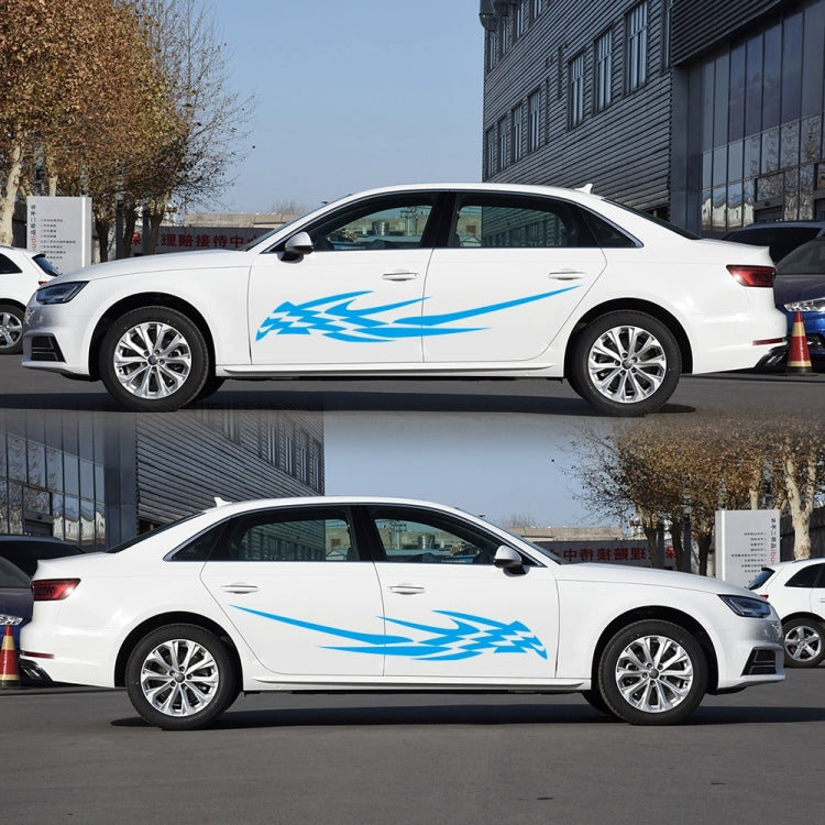 2 PCS/Set D-468 Checkered Totem Pattern Car Modified Decorative Sticker(Blue) - Decorative Sticker by PMC Jewellery | Online Shopping South Africa | PMC Jewellery | Buy Now Pay Later Mobicred