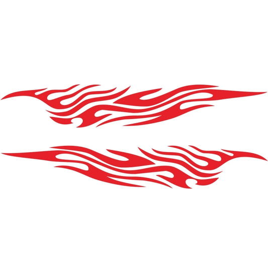 2 PCS/Set D-476 Fire Element Pattern Car Modified Decorative Sticker(Red) - Decorative Sticker by PMC Jewellery | Online Shopping South Africa | PMC Jewellery | Buy Now Pay Later Mobicred