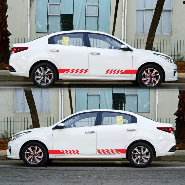 2 PCS/Set D-487 Stripe Pattern Car Modified Decorative Sticker(Red) - Decorative Sticker by PMC Jewellery | Online Shopping South Africa | PMC Jewellery | Buy Now Pay Later Mobicred