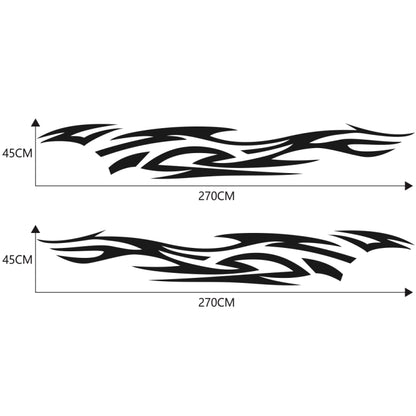 2 PCS/Set D-521 Fire Totem Pattern Car Modified Decorative Sticker(Black) - Decorative Sticker by PMC Jewellery | Online Shopping South Africa | PMC Jewellery | Buy Now Pay Later Mobicred