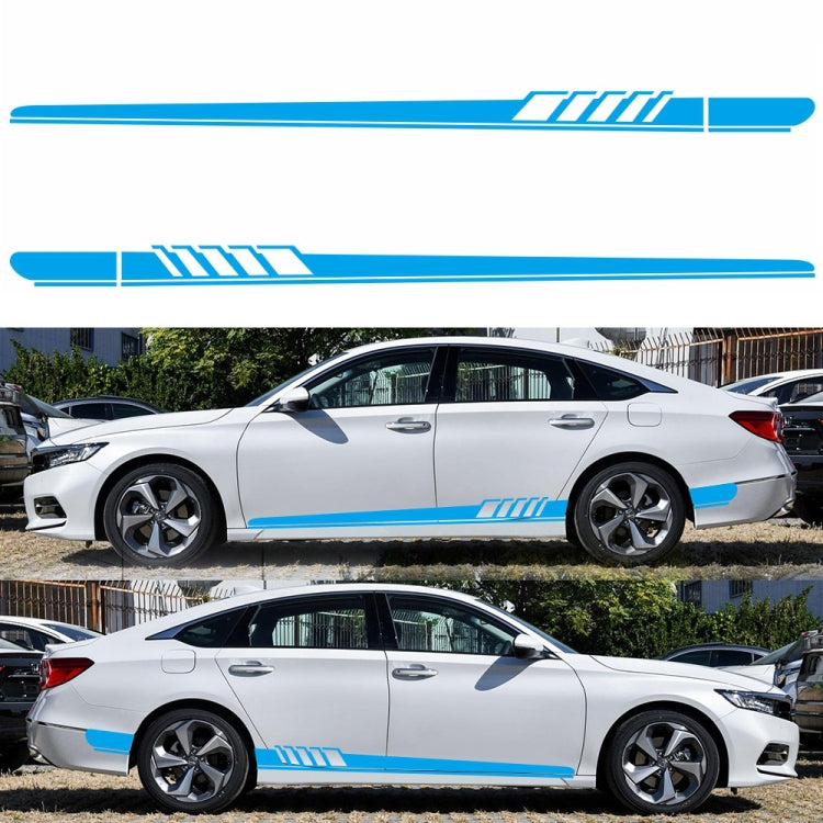 2 PCS/Set D-608 Stripe Pattern Car Modified Decorative Sticker(Blue) - Decorative Sticker by PMC Jewellery | Online Shopping South Africa | PMC Jewellery | Buy Now Pay Later Mobicred