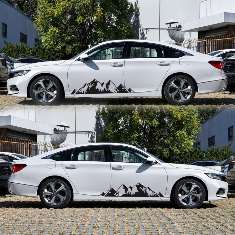 2 PCS/Set D-750 Mountain Pattern Car Modified Decorative Sticker(Black) - Decorative Sticker by PMC Jewellery | Online Shopping South Africa | PMC Jewellery | Buy Now Pay Later Mobicred