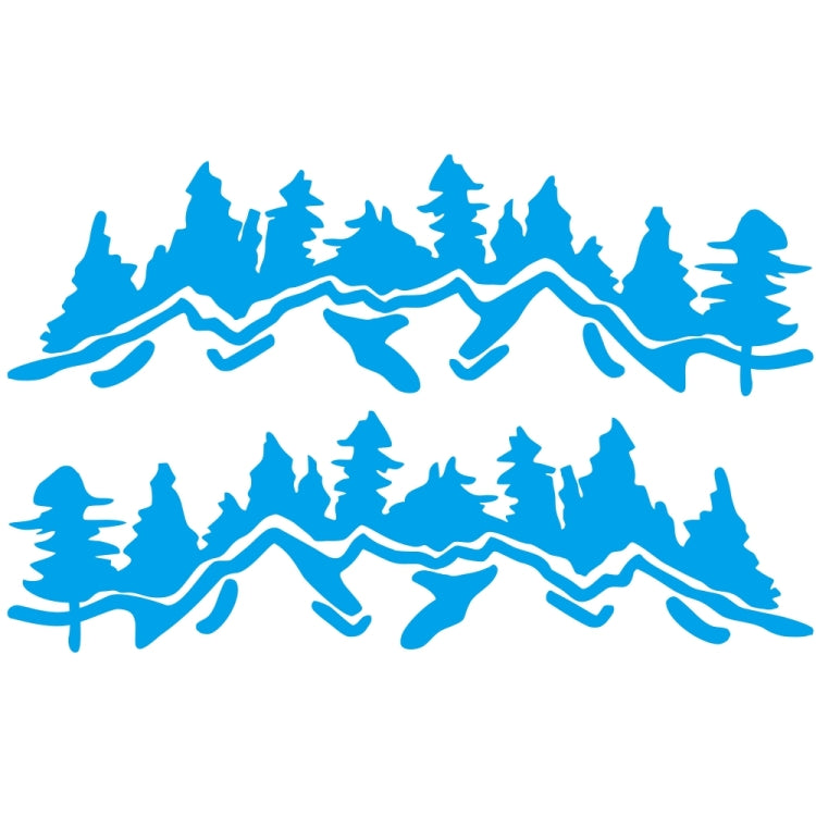 2 PCS/Set D-924 Mountain Woods Pattern Car Modified Decorative Sticker(Blue) - Decorative Sticker by PMC TechLife | Online Shopping South Africa | PMC TechLife | Buy Now Pay Later Mobicred