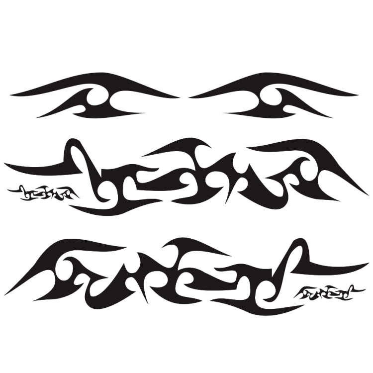 2 PCS/Set D-925 Flame Pattern Car Modified Decorative Sticker(Black) - Decorative Sticker by PMC TechLife | Online Shopping South Africa | PMC TechLife | Buy Now Pay Later Mobicred