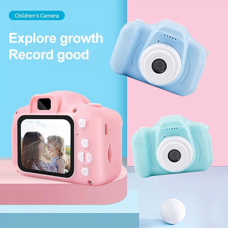 X2S 2.0 Inch LCD Screen Mini Children Camera Digital Camera, For:800W+32G Memory Card+Card Reader+Cartoon Sticker(Blue) - Children Cameras by PMC Jewellery | Online Shopping South Africa | PMC Jewellery | Buy Now Pay Later Mobicred