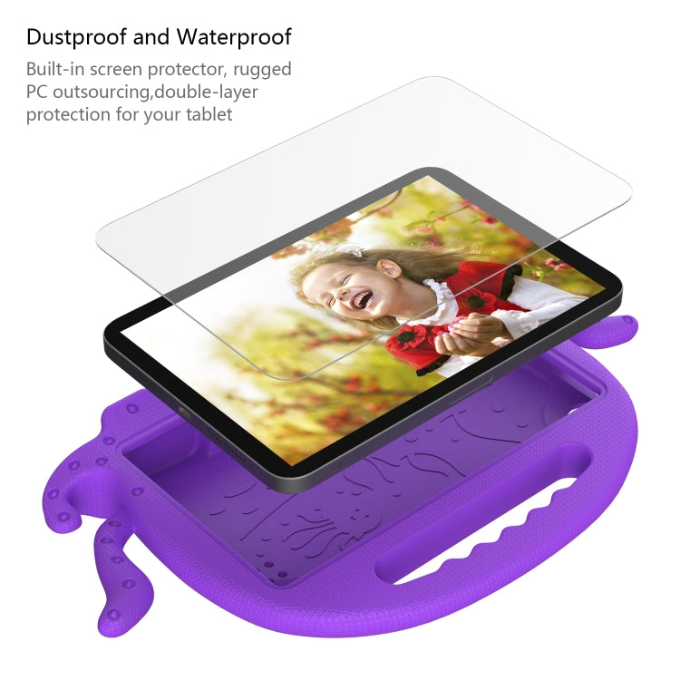 For Amazon Kindle Fire HD 7 2019 / 2017 / 2015 Octopus EVA Shockproof Tablet Case with Screen Film & Shoulder Strap(Purple) - Amazon by PMC TechLife | Online Shopping South Africa | PMC TechLife | Buy Now Pay Later Mobicred
