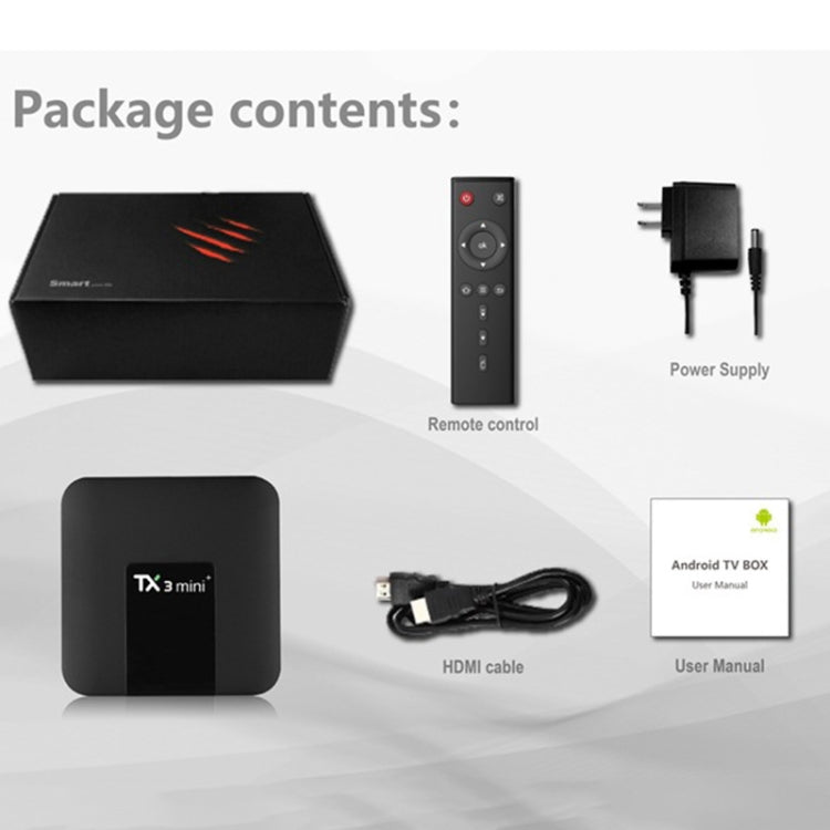 TX3 mini+  Android 11.0 Smart TV Box, Amlogic S905W2 Quad Core, Memory:2GB+16GB, 2.4GHz WiFi(EU Plug) - Amlogic S905 by PMC Jewellery | Online Shopping South Africa | PMC Jewellery | Buy Now Pay Later Mobicred