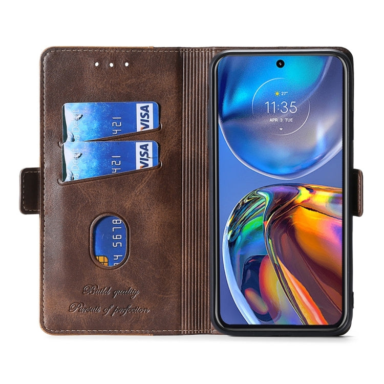 For Doogee X96 Pro Contrast Color Side Buckle Leather Phone Case(Blue + Grey) - Doogee Cases by PMC Jewellery | Online Shopping South Africa | PMC Jewellery | Buy Now Pay Later Mobicred