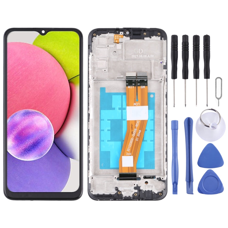 OEM LCD Screen For Samsung Galaxy A03s SM-A037F Digitizer Full Assembly with Frame - free shipping - PMc TechLife - Order now!