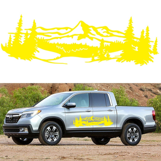 2 PCS/Set D-957 Mountains Pattern Car Modified Decorative Sticker(Yellow) - Decorative Sticker by PMC Jewellery | Online Shopping South Africa | PMC Jewellery | Buy Now Pay Later Mobicred