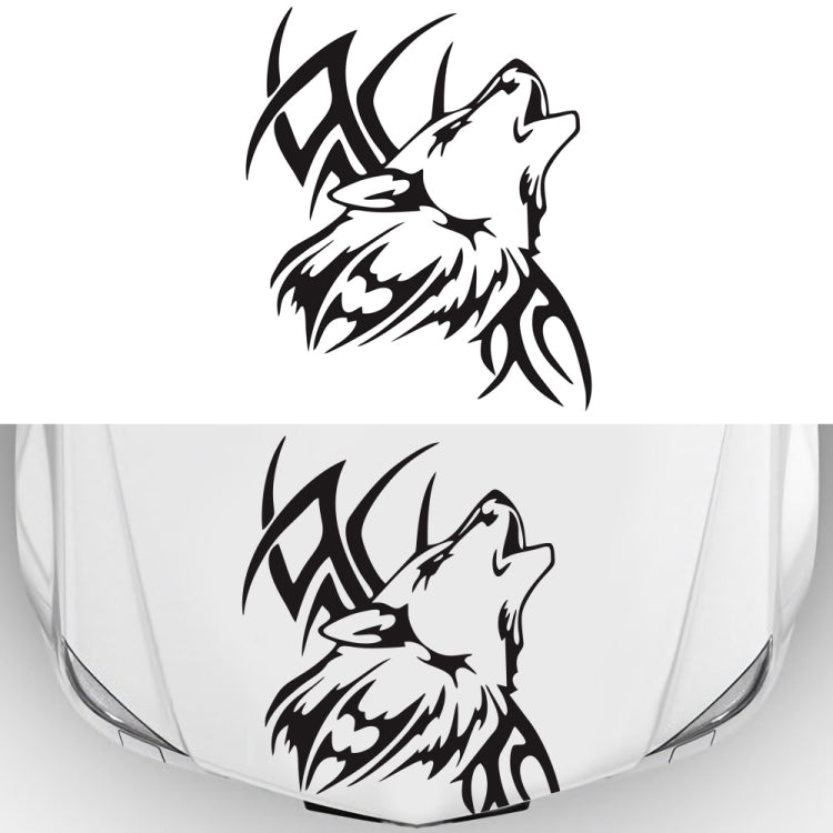 D-967 Wolf Tribe Pattern Car Modified Decorative Sticker(Black) - Decorative Sticker by PMC TechLife | Online Shopping South Africa | PMC TechLife | Buy Now Pay Later Mobicred