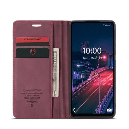 For Samsung Galaxy M53 5G CaseMe 013 Multifunctional Horizontal Flip Leather Phone Case(Wine Red) - Galaxy Phone Cases by CaseMe | Online Shopping South Africa | PMC Jewellery | Buy Now Pay Later Mobicred