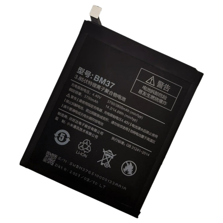 BM37 3800 mAh Li-Polymer Battery Replacement For Xiaomi Mi 5s Plus - For Xiaomi by PMC Jewellery | Online Shopping South Africa | PMC Jewellery | Buy Now Pay Later Mobicred
