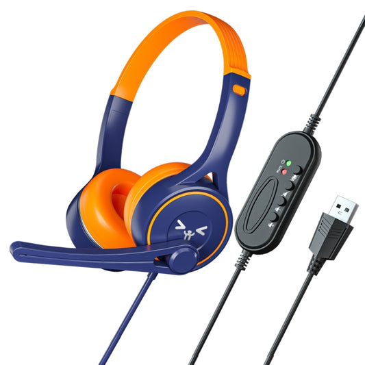 SOYTO SY-G30 Wired Noise Cancelling Ergonomic Gaming Headset, Interface:USB(Blue Orange) - Multimedia Headset by SOYTO | Online Shopping South Africa | PMC Jewellery | Buy Now Pay Later Mobicred