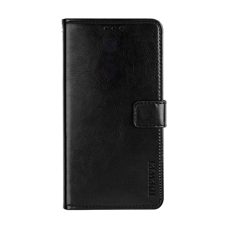 For Cubot P30 idewei Crazy Horse Texture Horizontal Flip Leather Case with Holder & Card Slots & Wallet(Black) - More Brand by idewei | Online Shopping South Africa | PMC Jewellery | Buy Now Pay Later Mobicred