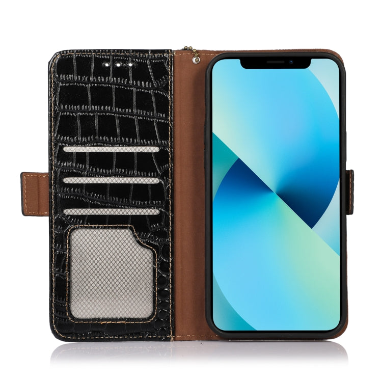 For Nothing Phone 1 Crocodile Top Layer Cowhide Leather Phone Case(Black) - More Brand by PMC TechLife | Online Shopping South Africa | PMC TechLife | Buy Now Pay Later Mobicred
