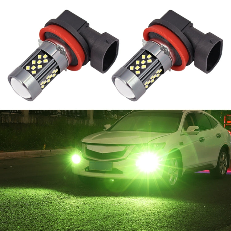 1 Pair H11 12V 7W Continuous Car LED Fog Light(Lime Light) - Fog / Driving Lights by PMC TechLife | Online Shopping South Africa | PMC TechLife | Buy Now Pay Later Mobicred