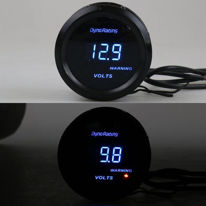 Car Modified 12V Universal 52mm Blue Light Digital Display Meter, Style:Voltmeter - Car Modification by PMC Jewellery | Online Shopping South Africa | PMC Jewellery | Buy Now Pay Later Mobicred