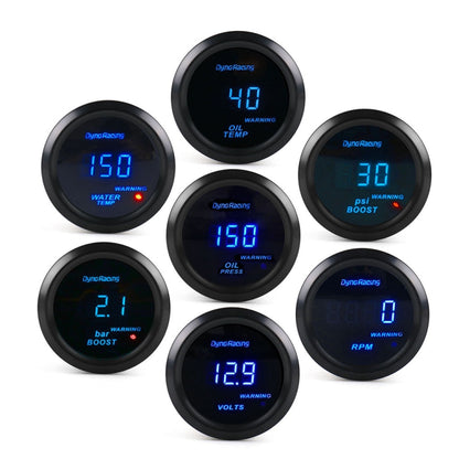 Car Modified 12V Universal 52mm Blue Light Digital Display Meter, Style:Turbo Boost Gauge BAR - Car Modification by PMC Jewellery | Online Shopping South Africa | PMC Jewellery