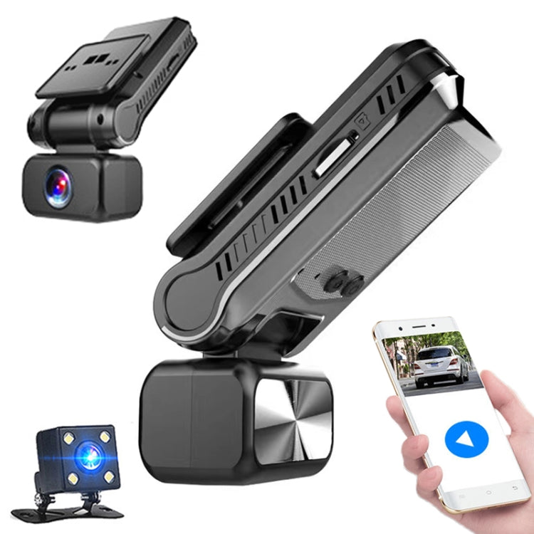 4K Dual Camera HD Night Vision WiFi Car Dash Cam Driving Recorder - Car DVRs by PMC TechLife | Online Shopping South Africa | PMC TechLife | Buy Now Pay Later Mobicred