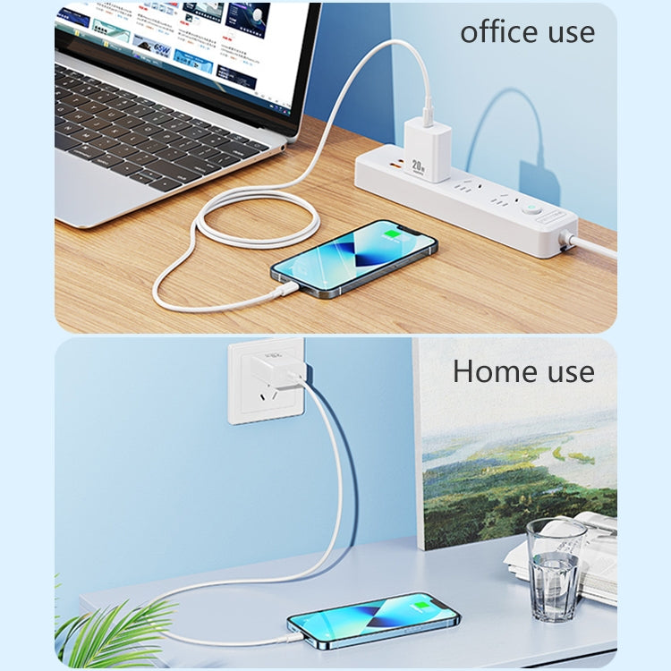 REMAX RP-U5 Extreme 2 Series 20W PD Charger + 1m USB-C / Type-C to 8 Pin Fast Charge Data Cable Set, Specification:US Plug(White) - USB Charger by REMAX | Online Shopping South Africa | PMC Jewellery | Buy Now Pay Later Mobicred