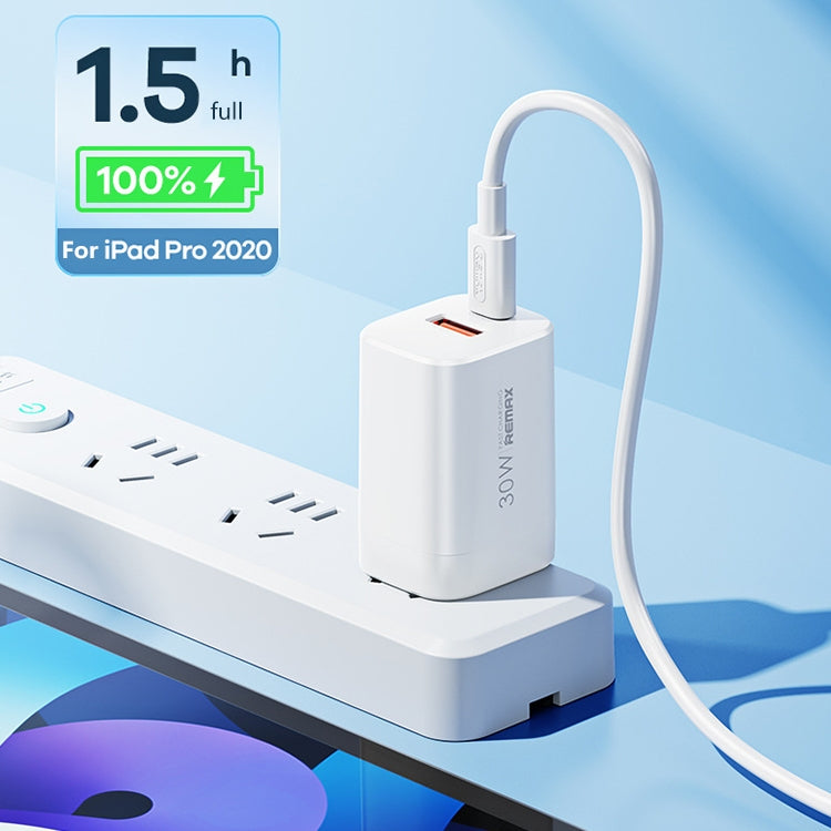 REMAX RP-U6 Magic Speed Series 30W USB+USB-C / Type-C Foldable Fast Charger, Specification:CN Plug(White) - USB Charger by REMAX | Online Shopping South Africa | PMC Jewellery | Buy Now Pay Later Mobicred