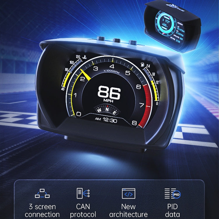 A700 Car 3.5 inch OBDII + MEMS + GPS Head-Up Display System - Head Up Display System by PMC Jewellery | Online Shopping South Africa | PMC Jewellery | Buy Now Pay Later Mobicred