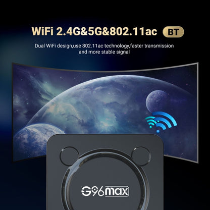 G96max Smart 4K HD Android 11.0 TV Box, Amlogic S905W2 Quad Core ARM Cortex A35, Support Dual Band WiFi, HDMI, RJ45, Capacity:2GB+16GB(US Plug) - Amlogic S905 by PMC Jewellery | Online Shopping South Africa | PMC Jewellery | Buy Now Pay Later Mobicred