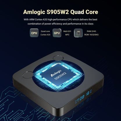 G96max Smart 4K HD Android 11.0 TV Box, Amlogic S905W2 Quad Core ARM Cortex A35, Support Dual Band WiFi, HDMI, RJ45, Capacity:2GB+16GB(AU Plug) - Amlogic S905 by PMC Jewellery | Online Shopping South Africa | PMC Jewellery | Buy Now Pay Later Mobicred