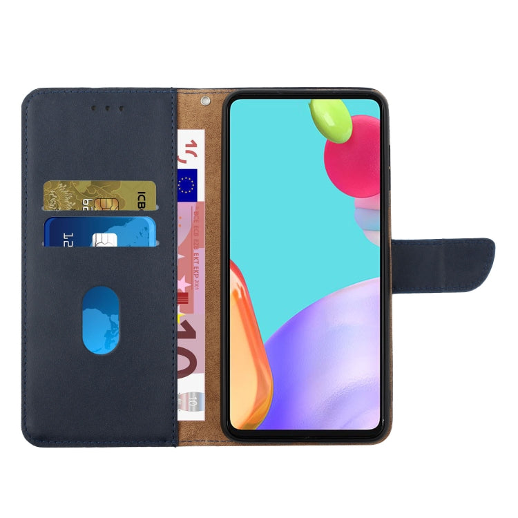 For Infinix Note 11 Genuine Leather Fingerprint-proof Horizontal Flip Phone Case(Blue) - Infinix Cases by PMC TechLife | Online Shopping South Africa | PMC TechLife | Buy Now Pay Later Mobicred