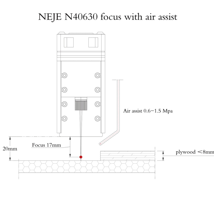 NEJE N40630 7.5W 450nm Laser Engraver Module Kits - DIY Engraving Machines by NEJE | Online Shopping South Africa | PMC Jewellery | Buy Now Pay Later Mobicred