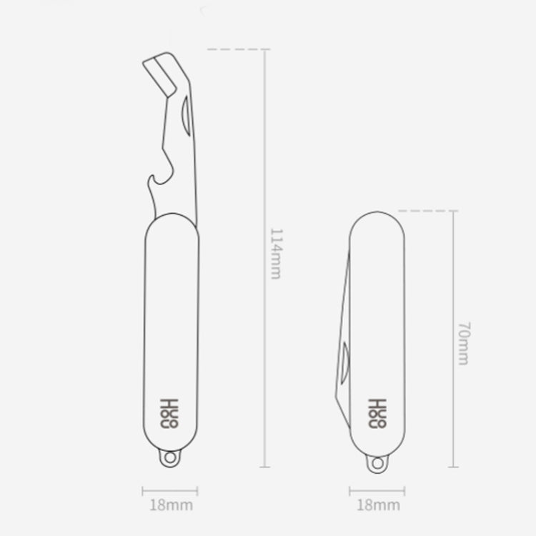 Original Xiaomi Youpin Huohou Mini Unpacking Foldable Knife(Black) - Burin &Cutting Knife by Xiaomi | Online Shopping South Africa | PMC Jewellery | Buy Now Pay Later Mobicred