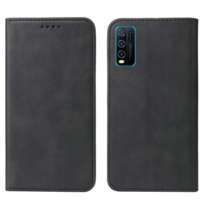 For vivo Y30 Magnetic Closure Leather Phone Case(Black) - vivo Cases by PMC Jewellery | Online Shopping South Africa | PMC Jewellery