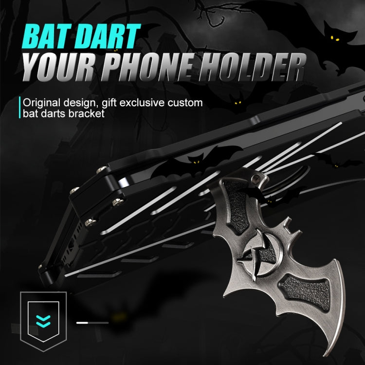 For iPhone 14 Pro R-JUST Batman Metal Mobile Phone Protective Case(Black) - iPhone 14 Pro Cases by R-JUST | Online Shopping South Africa | PMC TechLife | Buy Now Pay Later Mobicred