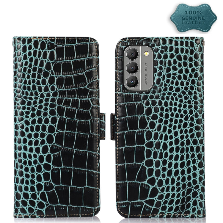 For Nokia G400 Crocodile Top Layer Cowhide Leather Phone Case(Green) - Nokia Cases by PMC TechLife | Online Shopping South Africa | PMC TechLife | Buy Now Pay Later Mobicred