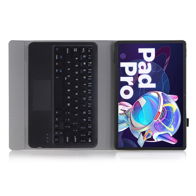 AM18-A Bluetooth Keyboard Leather Case with Touchpad For Lenovo XiaoXin Pad Pro 2022 11.2 inch(Pink) - Lenovo Keyboard by PMC TechLife | Online Shopping South Africa | PMC TechLife