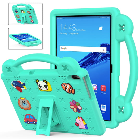 For Huawei MediaPad T5 10.1 Handle Kickstand Children EVA Shockproof Tablet Case(Mint Green) - Huawei by PMC Jewellery | Online Shopping South Africa | PMC Jewellery | Buy Now Pay Later Mobicred