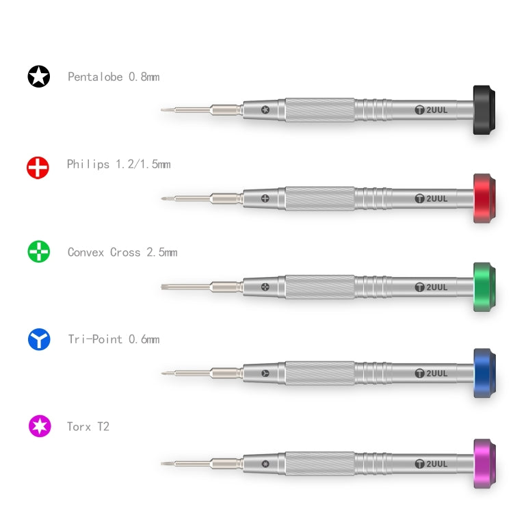 2UUL Torx T2 Colorful Flyshaft Screwdriver - Screwdriver by 2UUL | Online Shopping South Africa | PMC Jewellery | Buy Now Pay Later Mobicred